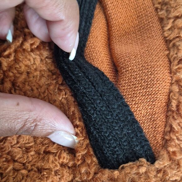 Women's Black and Brown Teddy Jacket - Picture 15 of 16